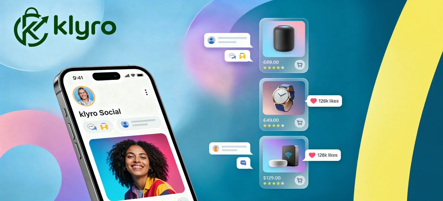 klyro App – Feed mit integrierten Produkten